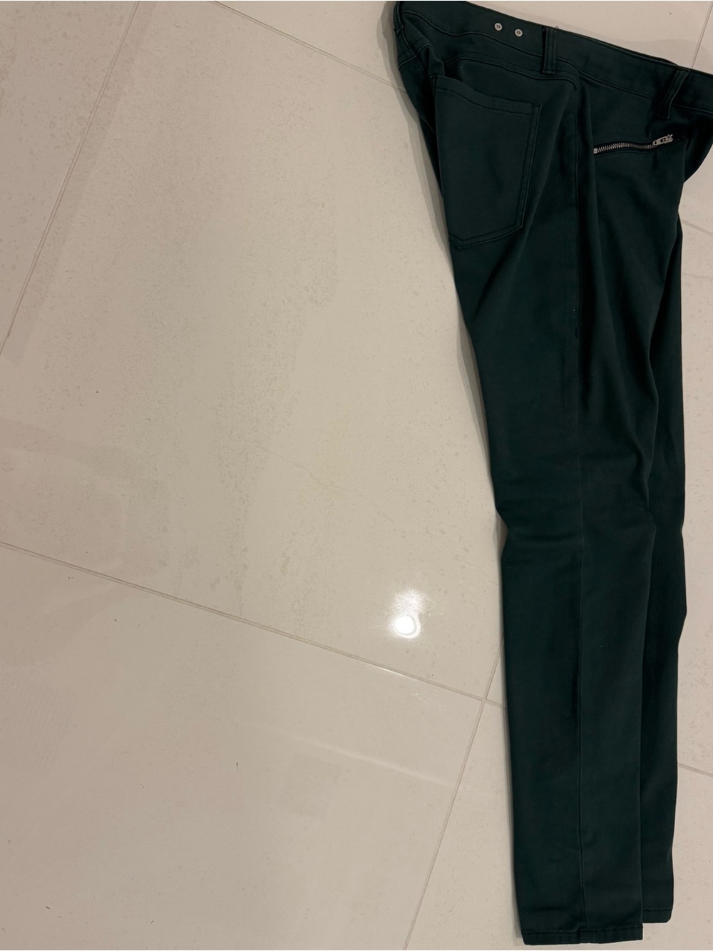CAbi womens Deep Green Slim Chinos